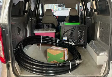 橋梁預埋穿線管堵死疏通案例